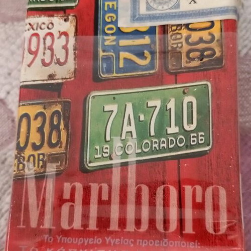 Marlboro collectible pack used with seal and authenticity tape