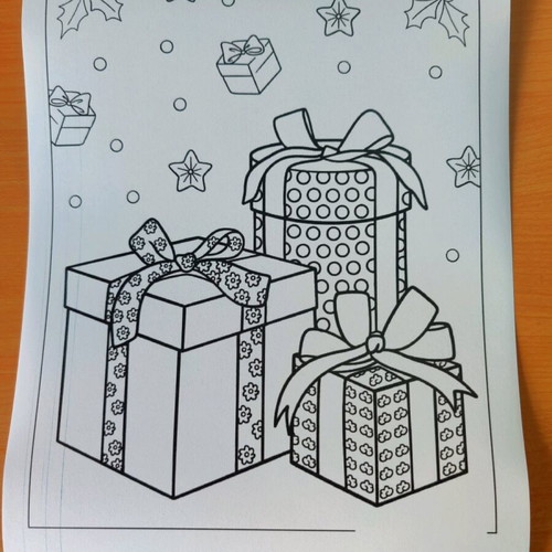 Christmas printable A4 drawings set of 8, new