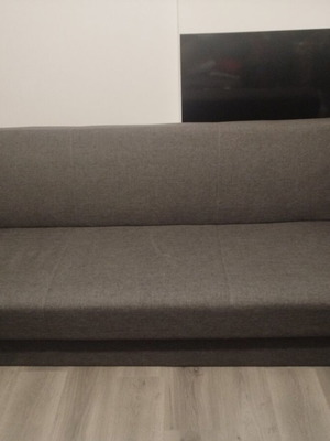 Three-seater sofa bed, anthracite, Praktiker model