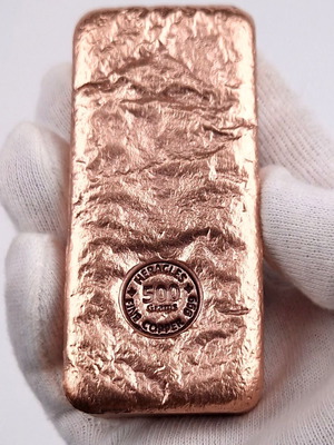 Επενδυτική Μπάρα Χαλκού 500g .999 Fine Copper HERACLES Καινούργιο Με Πιστοποίηση