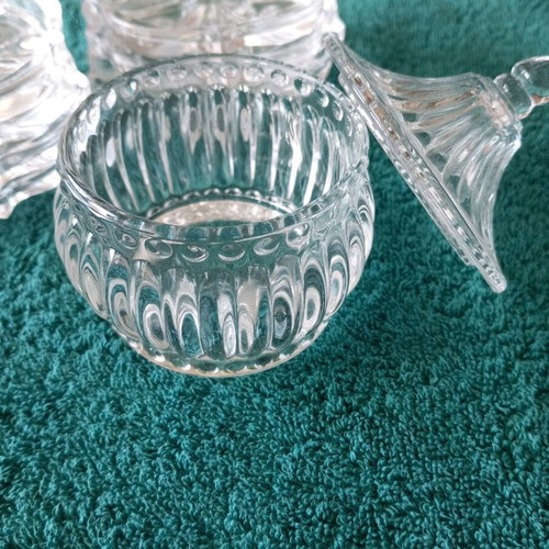 Nachtmann plates new, set of 8, 24% crystal with gift jar
