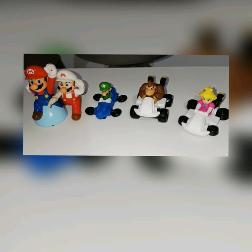 Super Mario figures used, lot of 5