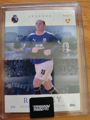 Topps Total Football Wayne Rooney Legend card like new /99