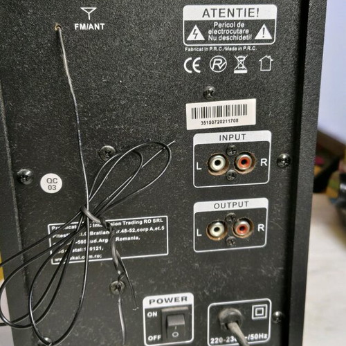 Akai Subwoofer speaker used with USB port and stereo input