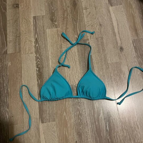H&M bikini top, turquoise, size S
