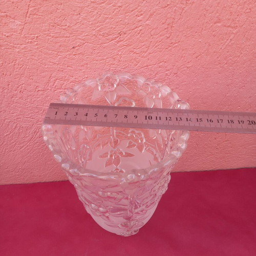 Crystal vase 14x24 cm