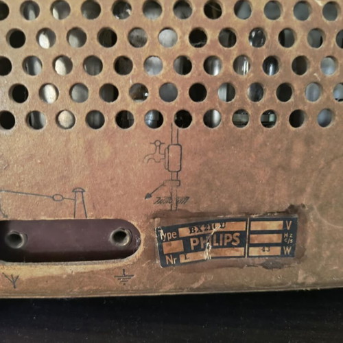 Antique Philips radio from the 50s used