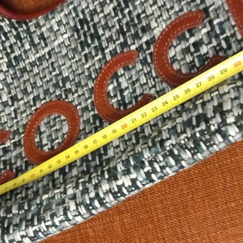 Coccinelle knitted shoulder bag like new with leather details