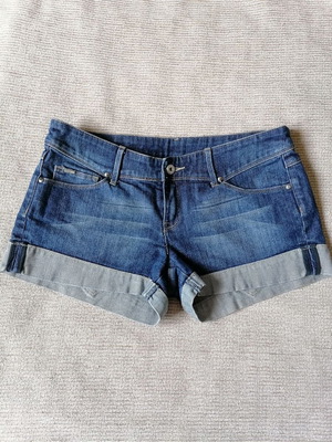 Mango Jeans women's denim shorts size M, new, blue cotton