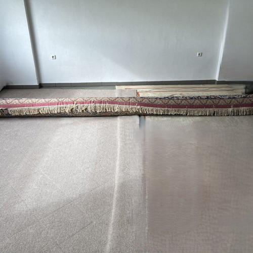 Kerman carpet used, 5.60 x 4.14 m, wool and silk