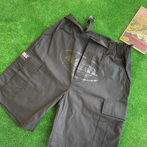 Corteiz cargo shorts, black, size M
