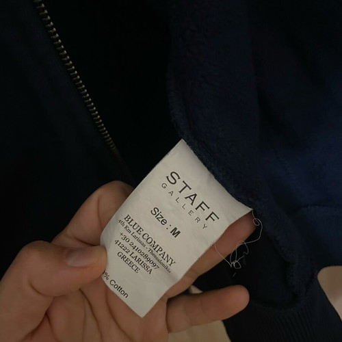 Staff jacket like new, blue, size M