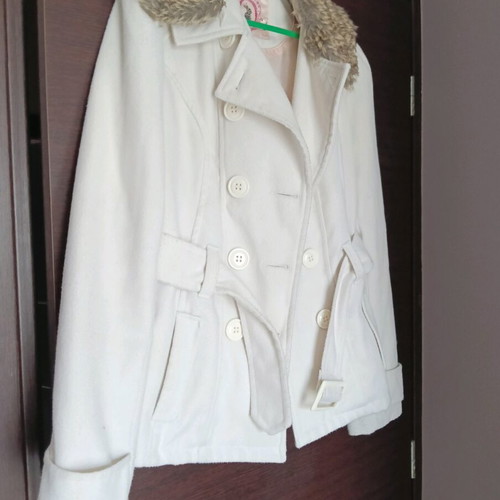 White women's half coat TALLY WEIJL like new, size XL