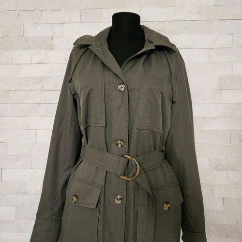Caroll Niva Parka Jacket new, size 36/S, green