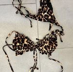 Leopard print bikini used, size M, Brazil bottom