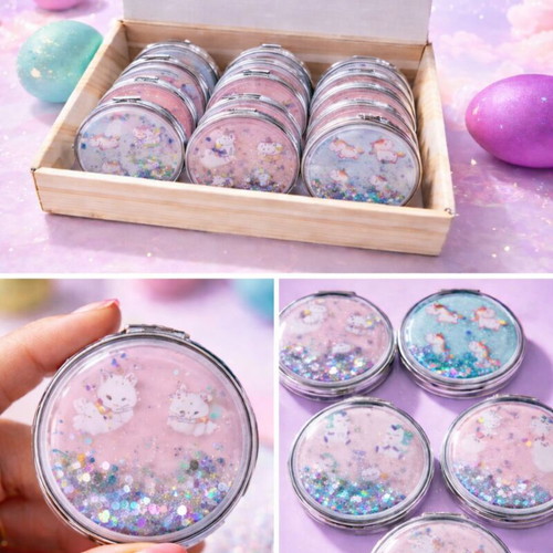 12 pcs. Bag mirrors in a stand box