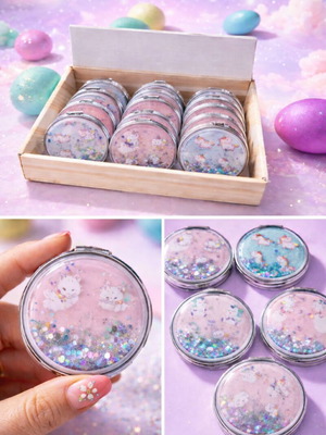 12 pcs. Bag mirrors in a stand box