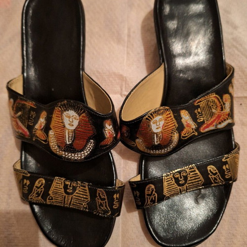 Vintage leather sandals size 38 like new