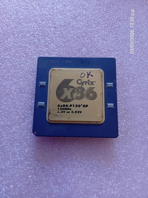 Cyrix 6x86-P150+GP CPU 120MHz like new, Socket 7 SPGA296
