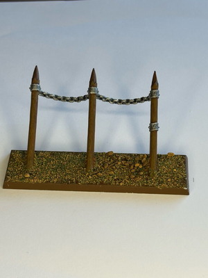 Games Workshop Warhammer Bretonnian Archers Defence Spikes used