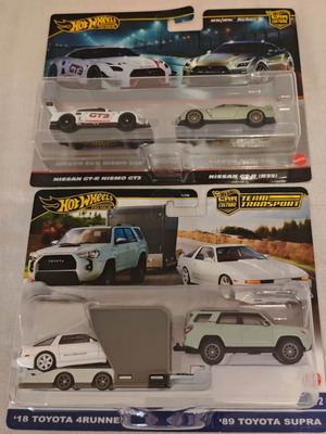 Hot Wheels Team Transport Supra Car Culture with Toyota Supra Nismo and Nissan GT-R GT3