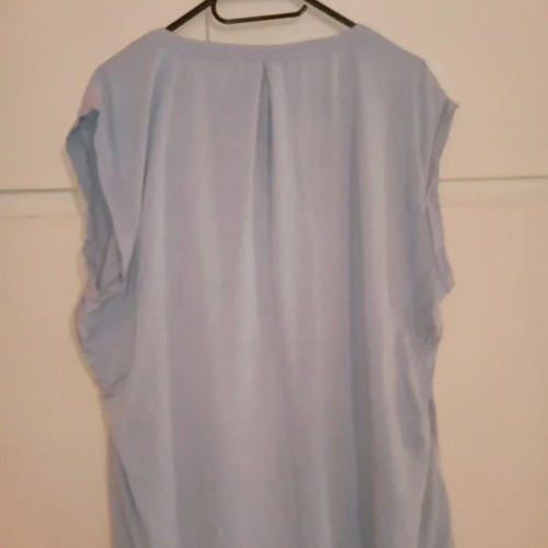 Elastic short-sleeve top powder purple, like new, XXL-XXXL