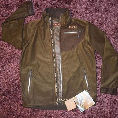 Harkila Tuning Gore tex jacket and pants new, size L, green and brown