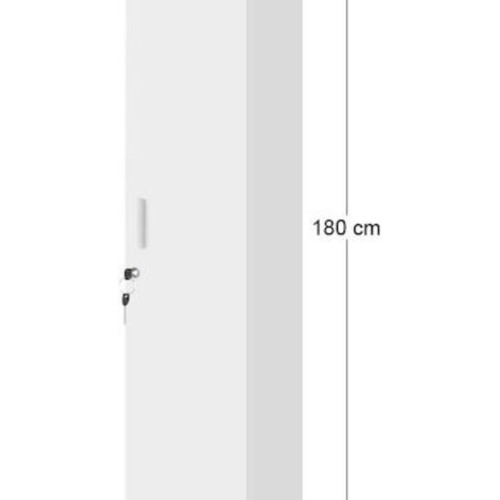 Clothing closet single-door with lock white new