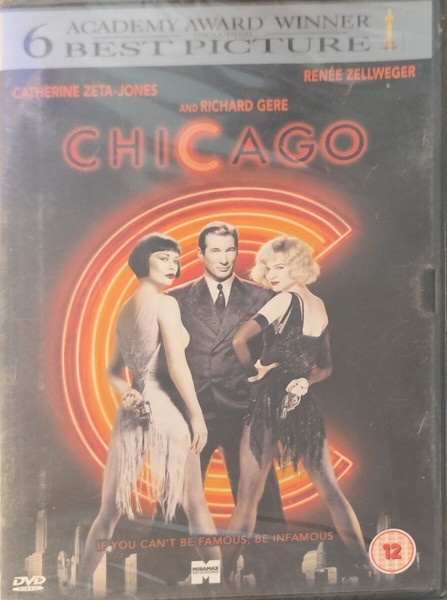 DVD CHICAGO COMEDY/MUSICAL MOVIE WITH RICHARD GERE