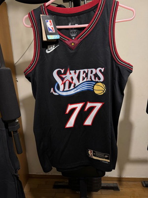 Nike Edgecombe Black Philadelphia 76ers Swingman Jersey Classic Edition Small καινούργιο