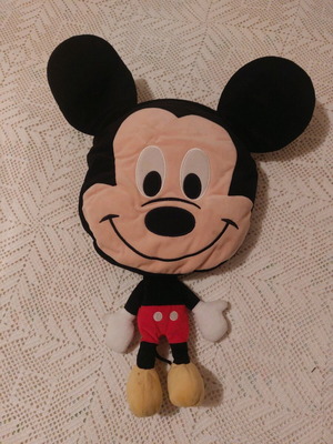 Παιδικό τσαντάκι πλάτης Mickey Mouse σαν καινούργιο, μαύρο και κόκκινο