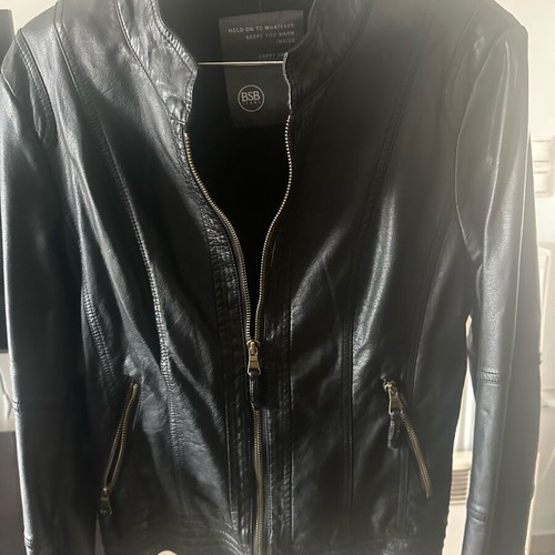 Bsb leather jacket like new, size S