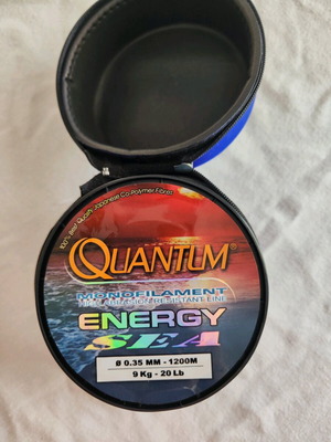 Quantum fishing line 1200 meters 0.35mm new with case