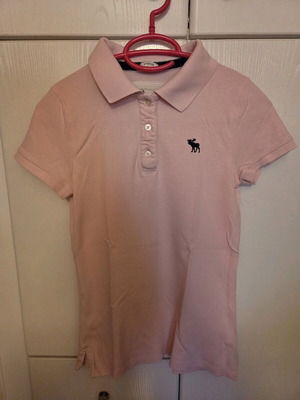Abercrombie and Fitch pink polo shirt like new, small