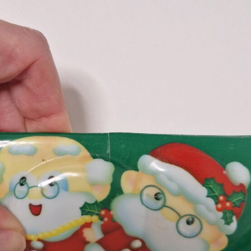Vintage Christmas tray used, plastic 42×31cm