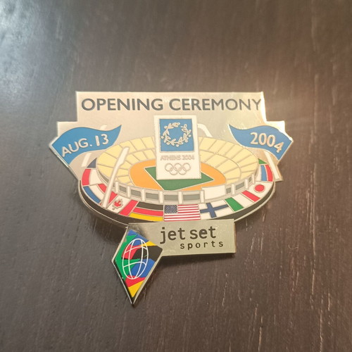 Pin Opening Ceremony Jet Set Sports Athens 2004 new