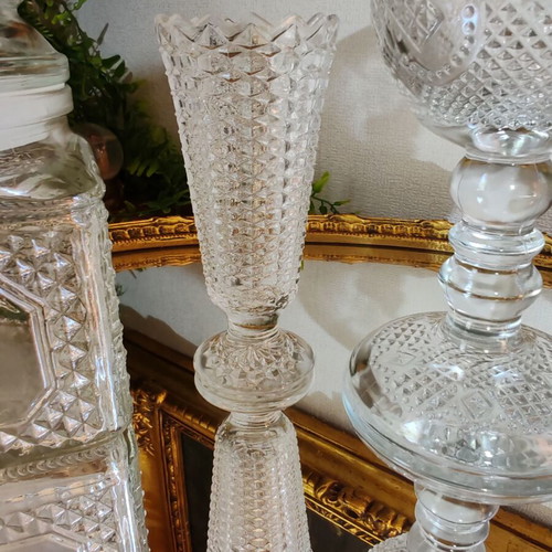 Vintage glass lot with Avon, Anchor Hocking, Grapponia bowl, Soliflore vase