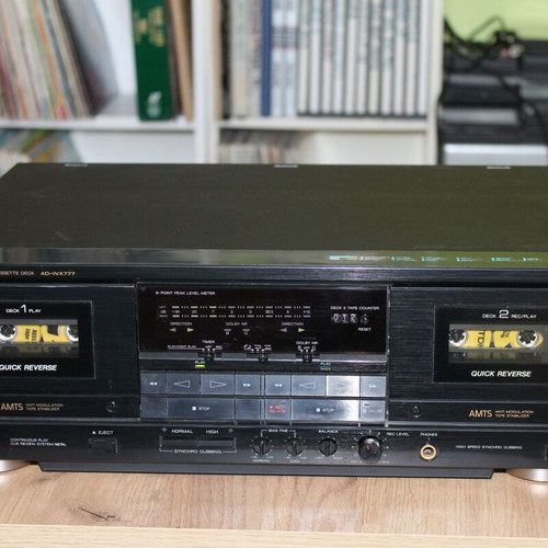 Aiwa AD-WX777Z dual cassette deck like new