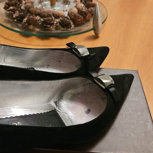 J.Bournazos Athens castor pumps like new, black, size 36