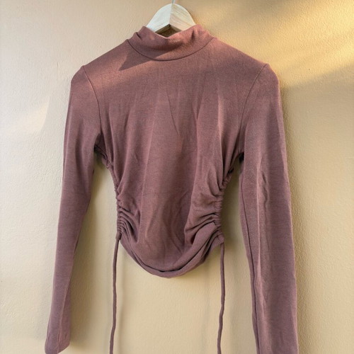 Zimbabongo shirt brown autumn new, long-sleeve with cord
