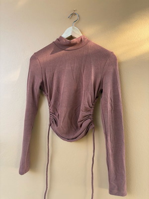 Zimbabongo shirt brown autumn new, long-sleeve with cord