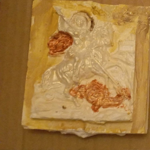 Handmade religious magnets new, set of 5 pieces