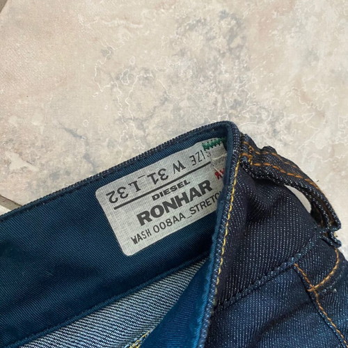 Diesel Y2k Low Rise Flare Jeans Like New, Blue and Black