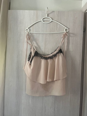 Billy Sabbado blouse used XS/S with lace and adjustable straps