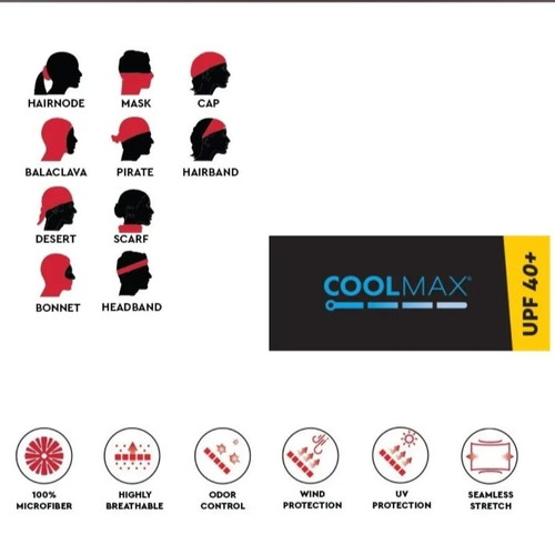 Coolmax sports neck gaiter multicolor new