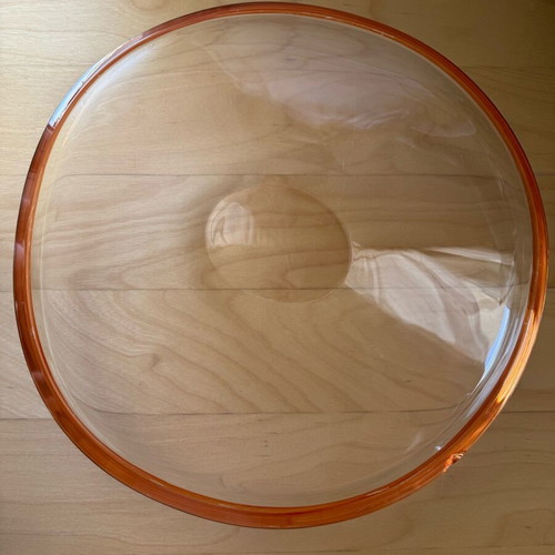 Leonardo Germany Free Form Art Glass platter 34cm like new