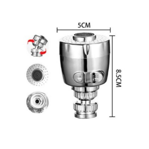 Rotating dual-function faucet spray head, new, pack of 2