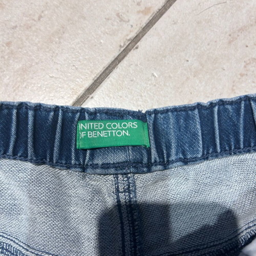 Benetton denim shorts for boys like new, size 8-9 years, blue