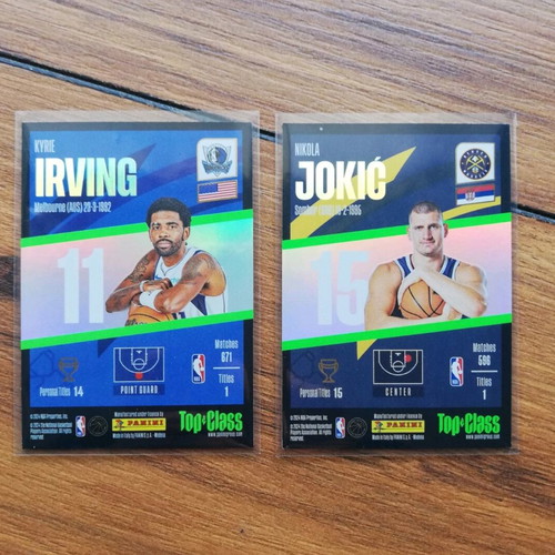 NBA Panini Top class 2 cards new, pack with Kyrie Irving and Nikola Jokic