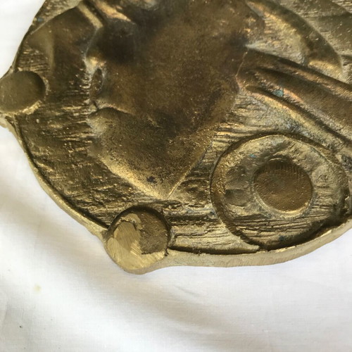 Large bronze sculpture medal by Mary Papakonstantinou used